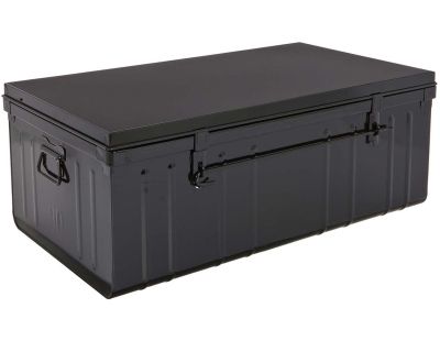 Malle habitat en acier 95 litres (Noir)