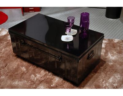 Malle habitat en acier 130 litres (Noir)