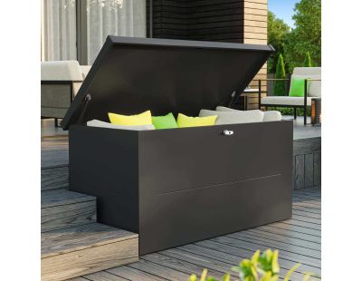 Malle de rangement en acier Nevio (180 cm)