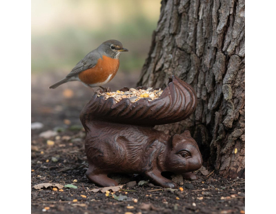 Mangeoire écureuil en fonte