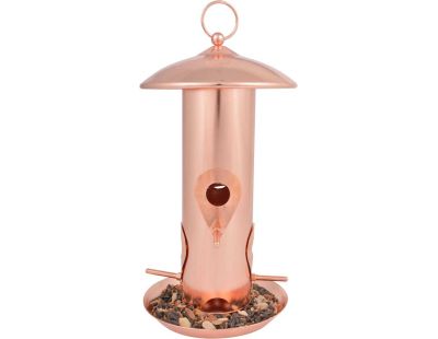 Mangeoire à oiseaux (Plaqué cuivre - graines)
