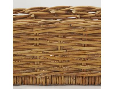 Manne en poelet marron (60 x 40 x 14 cm)