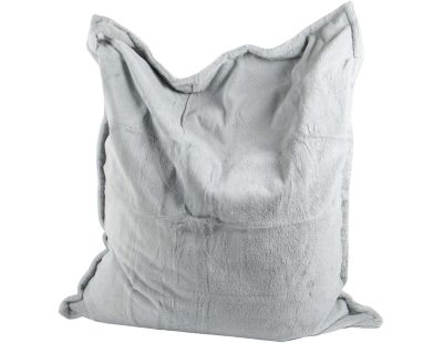 Maxi coussin fausse fourrure 110 x 130 cm (Glacier)
