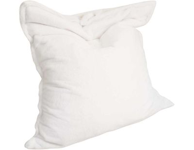 Maxi coussin fausse fourrure 110 x 130 cm (Ivoire)