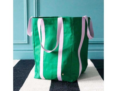 Maxi sac en coton bio Poppins 48 x 33 x 33 cm (Gazon)
