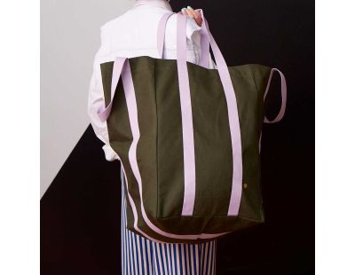 Maxi sac en coton bio Poppins 48 x 33 x 33 cm (Kale)