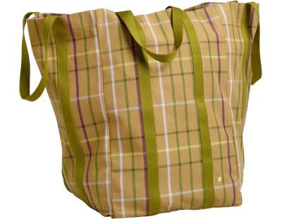 Maxi sac en coton bio Poppins 48 x 33 x 33 cm (Marron)