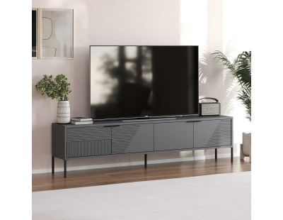 Meuble TV en aggloméré Dore (Anthracite)