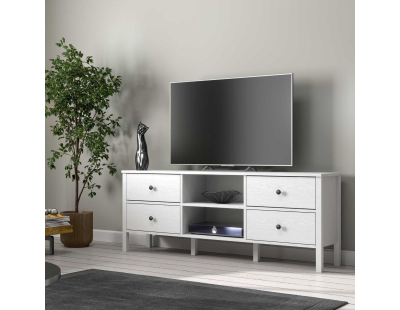 Meuble TV en aggloméré Frannie (Modèle 5 : 160 x 35 x 62 cm)