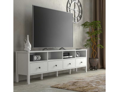 Meuble TV en aggloméré Frannie (Modèle 6 : 200 x 35 x 58 cm)