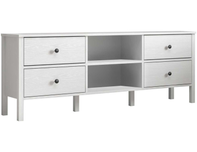 Meuble TV en aggloméré Frannie (Modèle 5 : 160 x 35 x 62 cm)