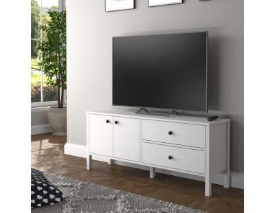 Meuble TV en aggloméré Frannie (Modèle 2 : 140 x 35 x 58 cm)