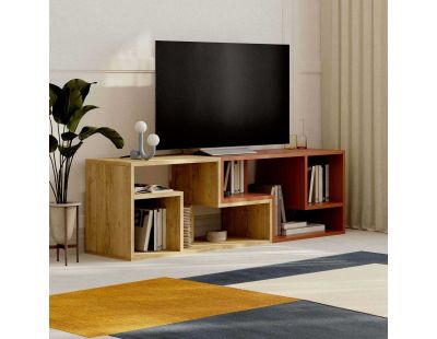 Meuble TV en agglomeré Glis (Maron)