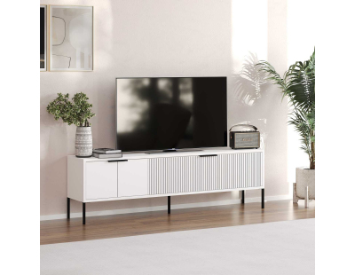 Meuble TV en aggloméré Noah (Blanc)