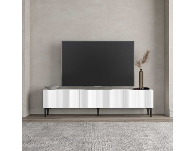 Meuble TV en aggloméré Oscar (Blanc)