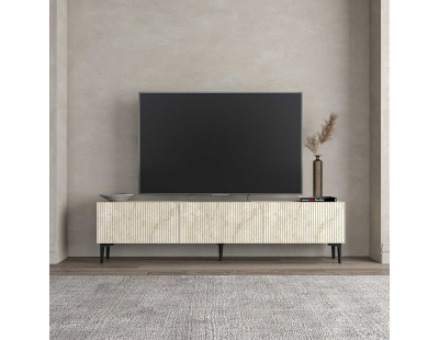 Meuble TV en aggloméré Oscar (Travertine)