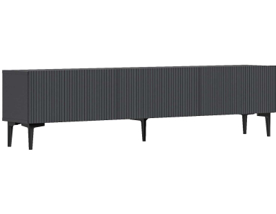 Meuble TV en aggloméré Oscar (Anthracite)