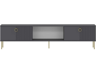 Meuble TV en aggloméré Paye (Anthracite)