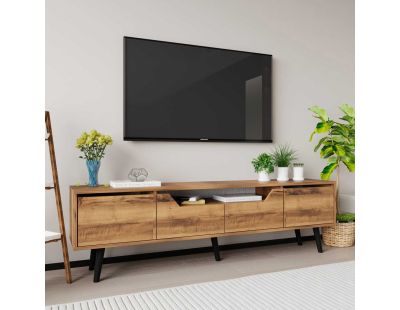 Meuble TV en aggloméré 180 x 29.8 x 48 cm Roma (Noyer)