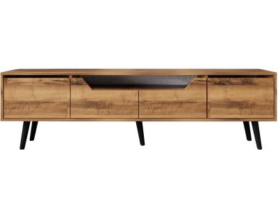 Meuble TV en aggloméré 180 x 29.8 x 48 cm Roma (Noyer)