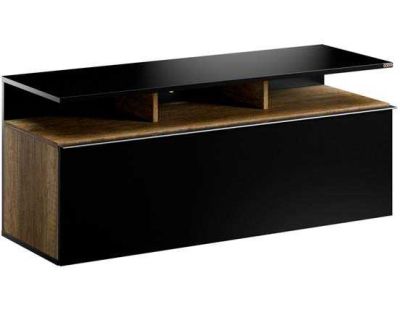 Meuble TV en aggloméré Titan (Noir)
