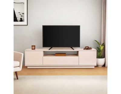 Meuble TV en aggloméré Veramont (Beige et Travertine)