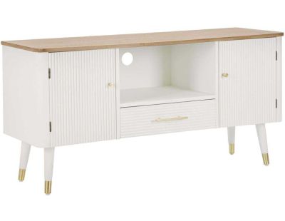 Meuble tv en bois 2 portes 1 tiroir Matera 117 x 40 x 60 cm