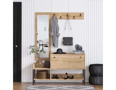 Meuble d'entrée avec miroir intégré Nonso