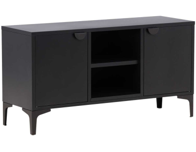 Meuble TV en métal noir Piring
