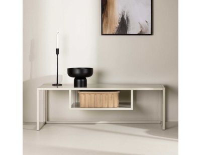 Meuble TV minimaliste en acier Riverside (Beige)