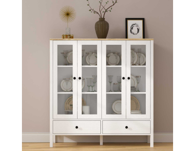 Meuble de rangement en aggloméré Frannie (Modèle 5 : 130 x 44 x 136 cm)