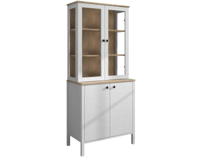 Meuble de rangement en aggloméré Frannie (Modèle 2 : 83 x 47 x 194 cm)