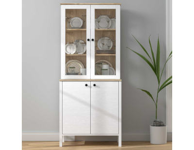 Meuble de rangement en aggloméré Frannie (Modèle 2 : 83 x 47 x 194 cm)