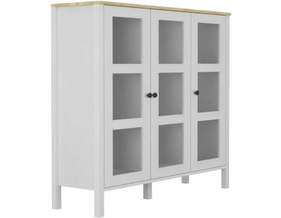 Meuble de rangement en aggloméré Frannie (Modèle 1 : 112 x 40 x 123 cm)