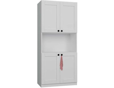 Meuble de rangement 4 portes en aggloméré Lucas