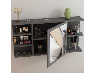 Meuble de salle de bains avec miroir Marta (Anthracite)