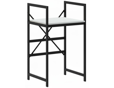 Meuble de superposition machine à laver seche-linge Cindy (Noir et blanc)