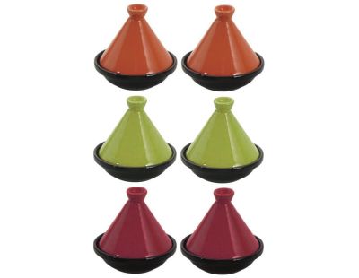 Mini tajines en céramique 10cm (Lot de 6)