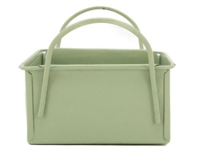 Mini corbeille en métal laqué olive Plaisir