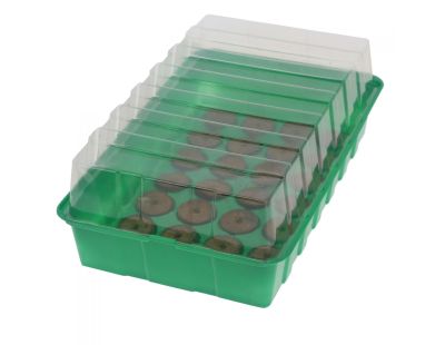 Mini serre non chauffante avec 28 pastilles de coco