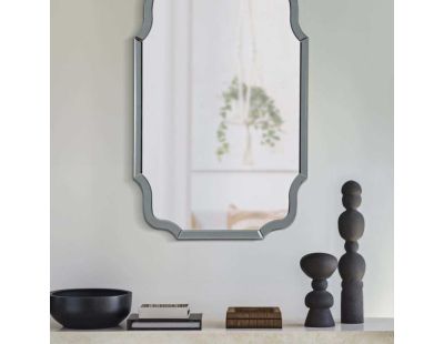 Miroir en MDF gris Istanbul (60 x 1 x 90 cm)