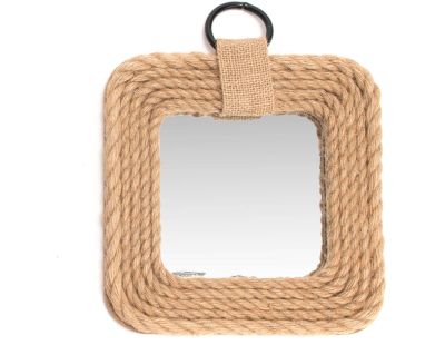 Miroir carré cordage 31 x 31 cm