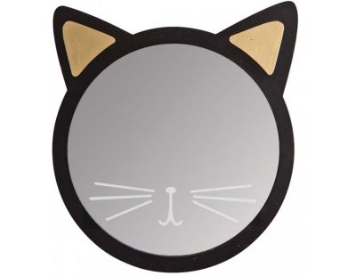 Miroir chat en bois