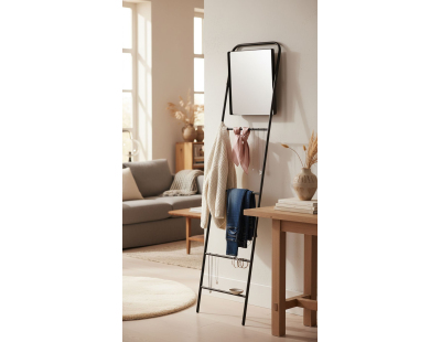 Miroir échelle en métal Porte serviette