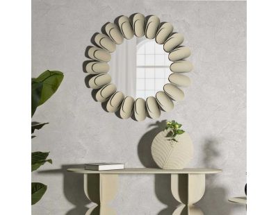 Miroir en métal Dune double 85 x 6 cm
