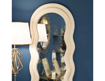 Miroir en métal Miki 60 x 4 x 160 cm (Crème)