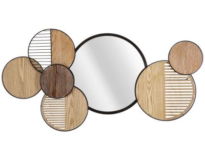 Miroir en métal Woody 123.2 x 4.4 x 63.5 cm