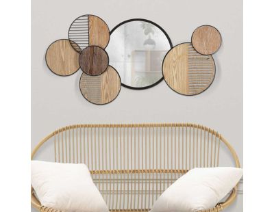 Miroir en métal Woody 123.2 x 4.4 x 63.5 cm
