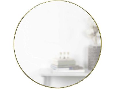 Miroir rond en métal 86 cm Hubba (Laiton)