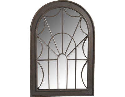 Miroir en métal à motif